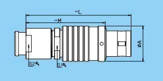 Qm B Series Tfg Easy Separation Plug Push-Pull Laser Infrared Terminal Connector