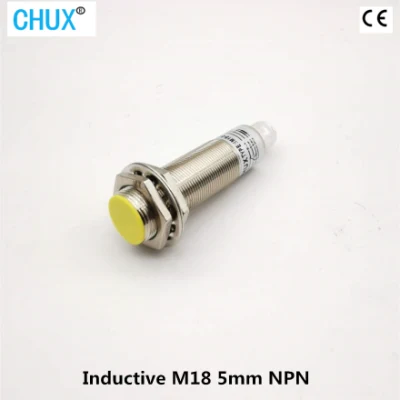 Chux 5mm センサー M18 NPN 近接センサー スイッチ コネクタ タイプ ワイヤーなし